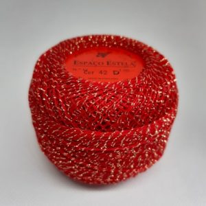 Novelo de Crochet Metalizado -  Cor 42D