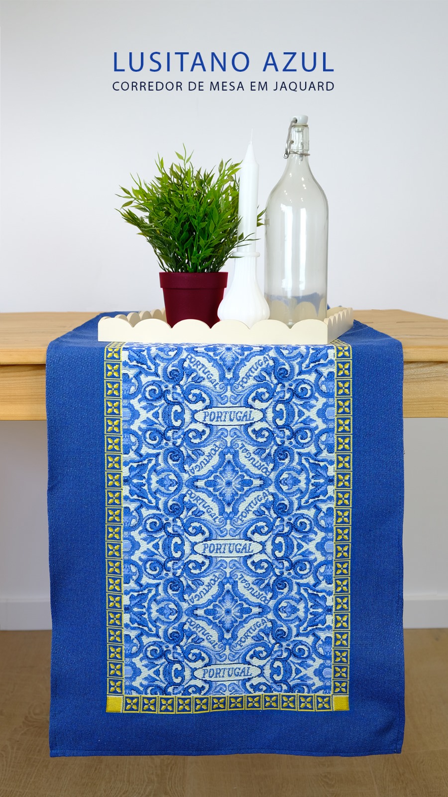 Caminho de mesa tear 45x140cm