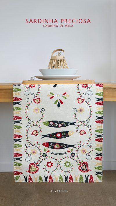 Caminho de mesa tear 45x140cm